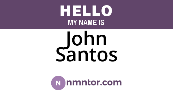 John Santos