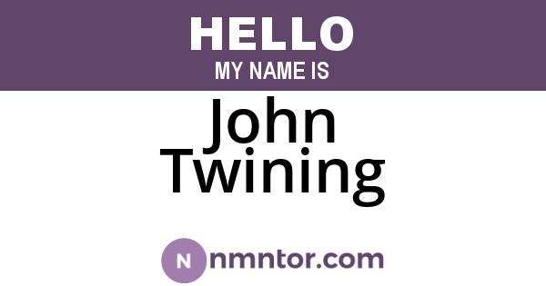 John Twining