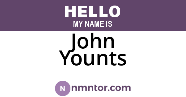 John Younts