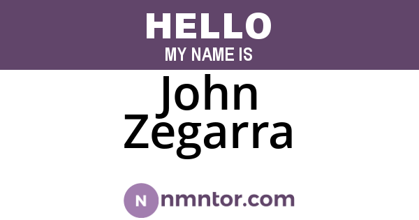 John Zegarra