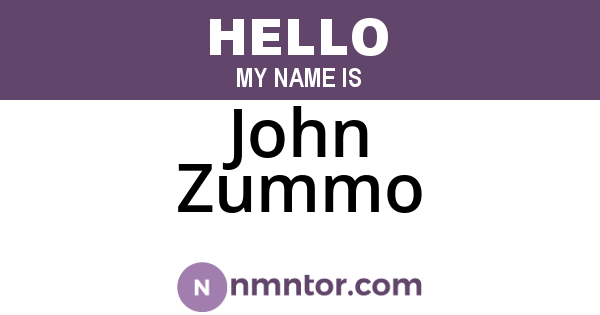 John Zummo