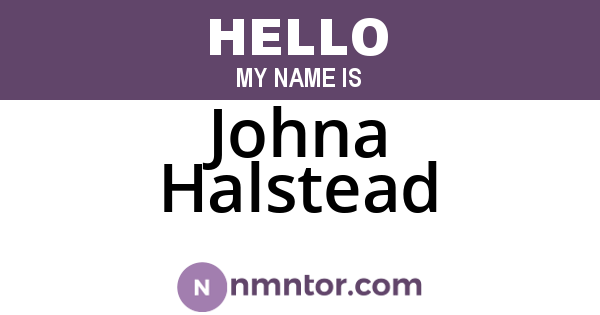 Johna Halstead
