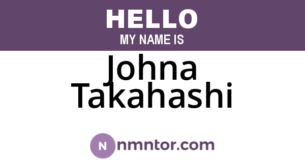Johna Takahashi