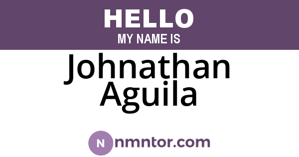 Johnathan Aguila
