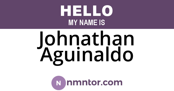 Johnathan Aguinaldo
