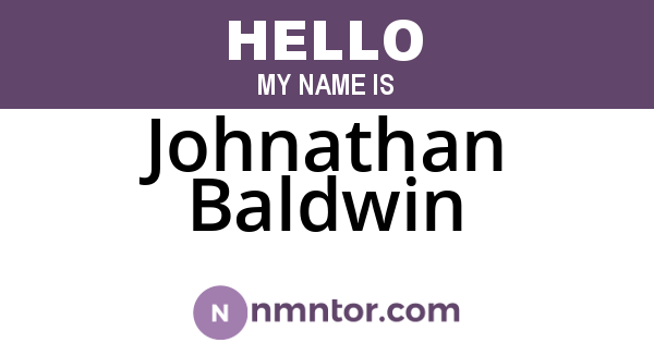 Johnathan Baldwin