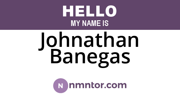 Johnathan Banegas