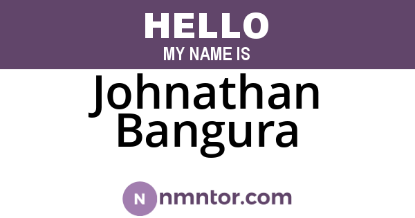 Johnathan Bangura