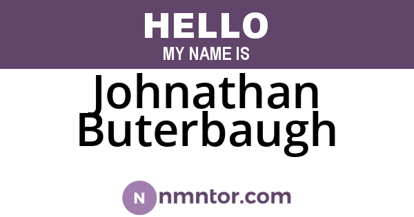 Johnathan Buterbaugh