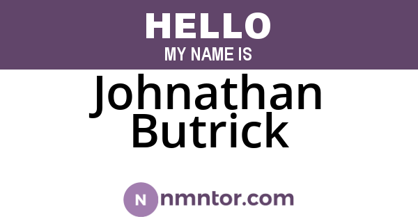 Johnathan Butrick