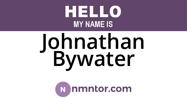 Johnathan Bywater