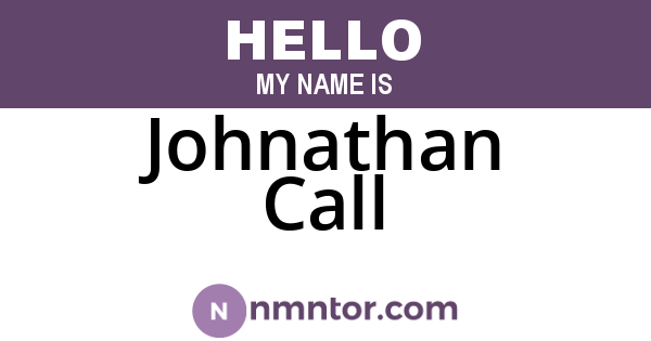 Johnathan Call