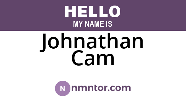 Johnathan Cam