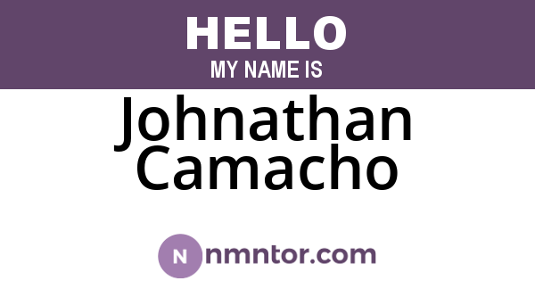 Johnathan Camacho