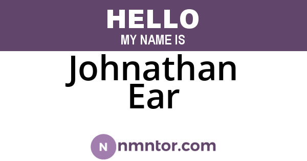 Johnathan Ear