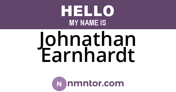 Johnathan Earnhardt