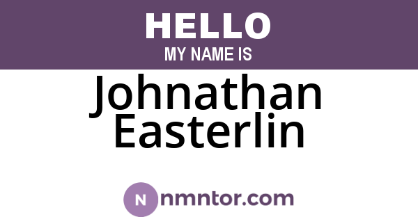 Johnathan Easterlin