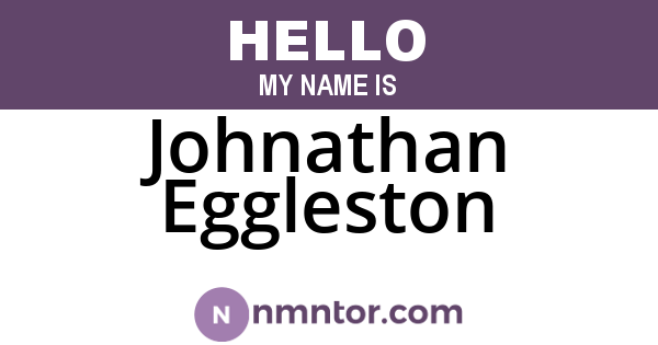 Johnathan Eggleston