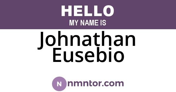 Johnathan Eusebio