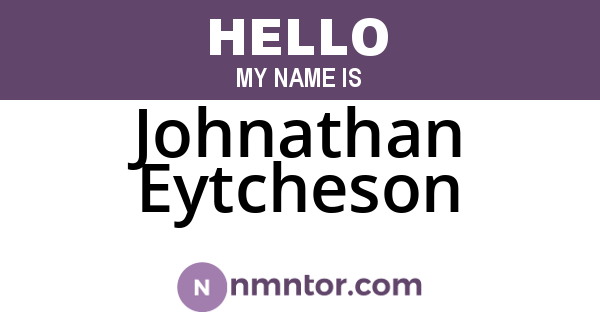 Johnathan Eytcheson