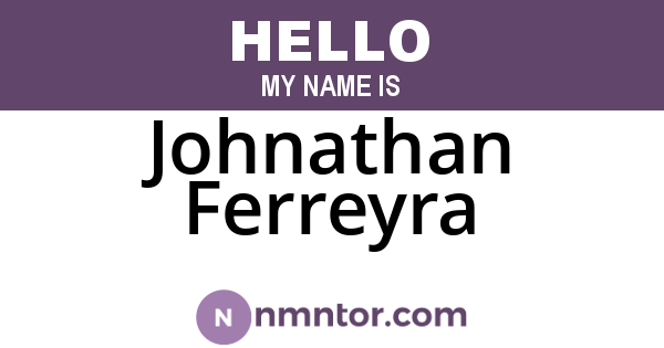 Johnathan Ferreyra