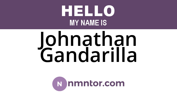 Johnathan Gandarilla
