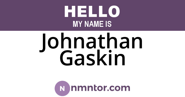 Johnathan Gaskin