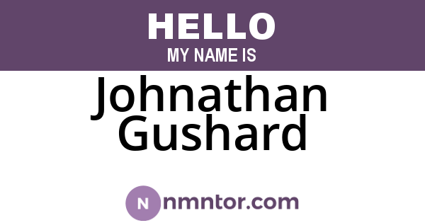 Johnathan Gushard