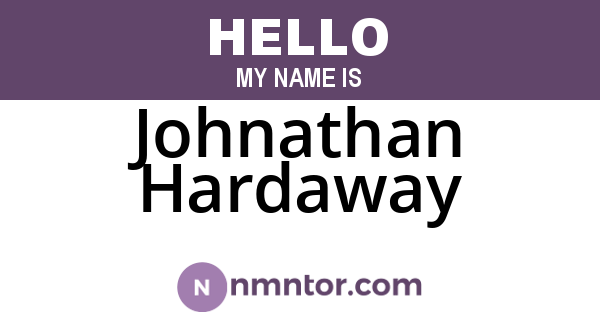 Johnathan Hardaway
