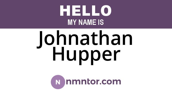 Johnathan Hupper