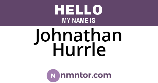 Johnathan Hurrle