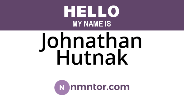 Johnathan Hutnak