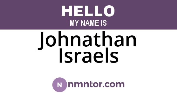 Johnathan Israels