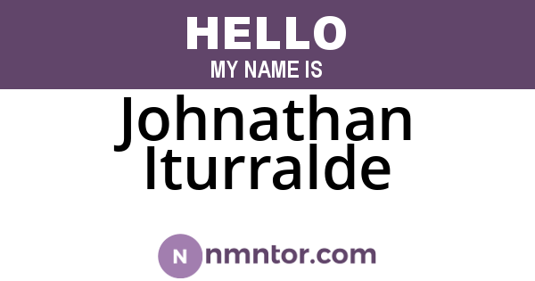 Johnathan Iturralde