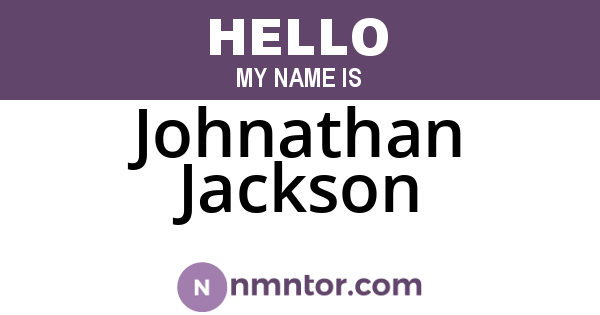 Johnathan Jackson