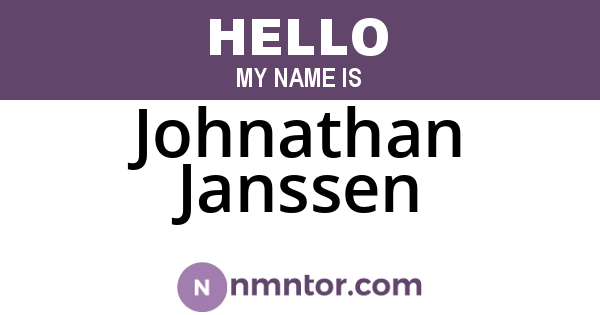 Johnathan Janssen