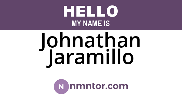 Johnathan Jaramillo