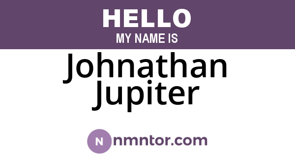 Johnathan Jupiter