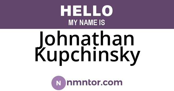 Johnathan Kupchinsky