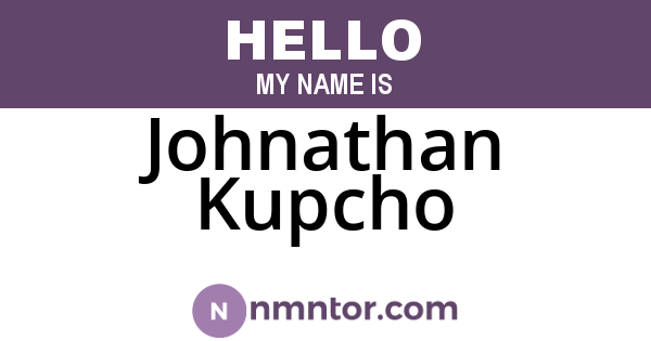 Johnathan Kupcho
