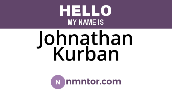 Johnathan Kurban
