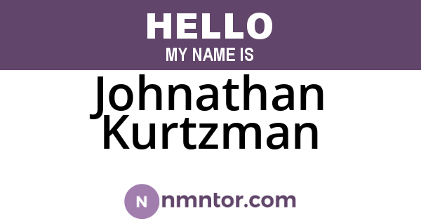 Johnathan Kurtzman