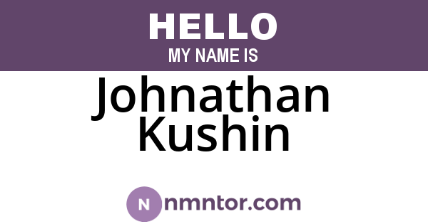 Johnathan Kushin
