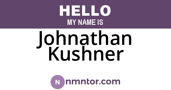 Johnathan Kushner