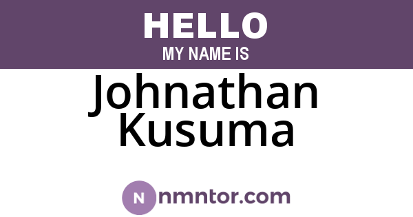 Johnathan Kusuma