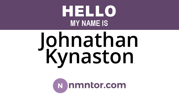 Johnathan Kynaston