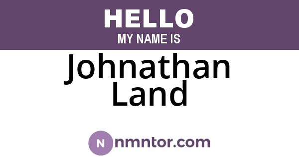 Johnathan Land