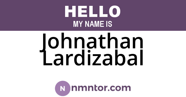 Johnathan Lardizabal