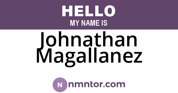 Johnathan Magallanez