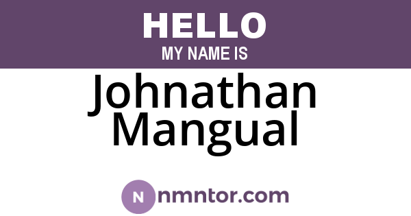 Johnathan Mangual